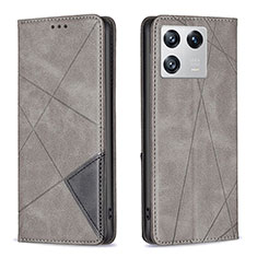 Custodia Portafoglio In Pelle Cover con Supporto B07F per Xiaomi Mi 13 5G Grigio