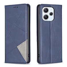 Custodia Portafoglio In Pelle Cover con Supporto B07F per Xiaomi Redmi 12 4G Blu