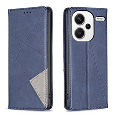 Custodia Portafoglio In Pelle Cover con Supporto B07F per Xiaomi Redmi Note 13 Pro+ Plus 5G Blu