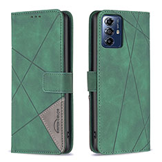 Custodia Portafoglio In Pelle Cover con Supporto B08F per Motorola Moto G Power (2022) Verde