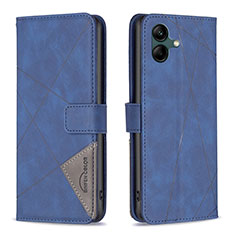 Custodia Portafoglio In Pelle Cover con Supporto B08F per Samsung Galaxy A05 Blu