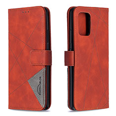 Custodia Portafoglio In Pelle Cover con Supporto B08F per Samsung Galaxy A91 Arancione