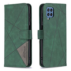 Custodia Portafoglio In Pelle Cover con Supporto B08F per Samsung Galaxy M32 4G Verde