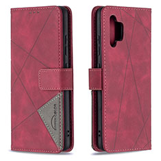 Custodia Portafoglio In Pelle Cover con Supporto B08F per Samsung Galaxy M32 5G Rosso