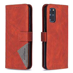 Custodia Portafoglio In Pelle Cover con Supporto B08F per Samsung Galaxy S20 Plus 5G Arancione