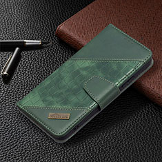 Custodia Portafoglio In Pelle Cover con Supporto B08F per Samsung Galaxy S22 Plus 5G Verde