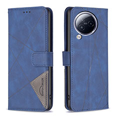 Custodia Portafoglio In Pelle Cover con Supporto B08F per Xiaomi Civi 3 5G Blu