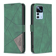 Custodia Portafoglio In Pelle Cover con Supporto B08F per Xiaomi Mi 12T 5G Verde