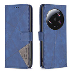 Custodia Portafoglio In Pelle Cover con Supporto B08F per Xiaomi Mi 13 Ultra 5G Blu