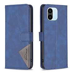 Custodia Portafoglio In Pelle Cover con Supporto B08F per Xiaomi Redmi A2 Blu