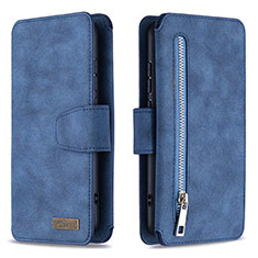 Custodia Portafoglio In Pelle Cover con Supporto B09F per Samsung Galaxy M11 Blu