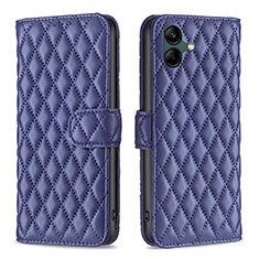 Custodia Portafoglio In Pelle Cover con Supporto B11F per Samsung Galaxy A04E Blu