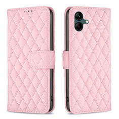 Custodia Portafoglio In Pelle Cover con Supporto B11F per Samsung Galaxy A05 Oro Rosa