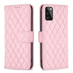 Custodia Portafoglio In Pelle Cover con Supporto B11F per Samsung Galaxy A41 Oro Rosa