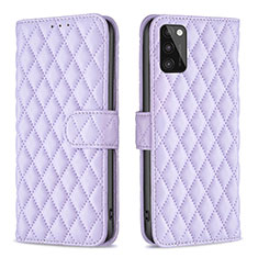 Custodia Portafoglio In Pelle Cover con Supporto B11F per Samsung Galaxy A41 Viola