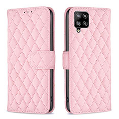 Custodia Portafoglio In Pelle Cover con Supporto B11F per Samsung Galaxy A42 5G Oro Rosa