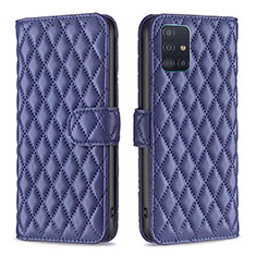 Custodia Portafoglio In Pelle Cover con Supporto B11F per Samsung Galaxy A51 4G Blu