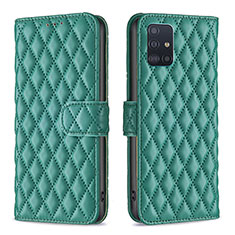 Custodia Portafoglio In Pelle Cover con Supporto B11F per Samsung Galaxy A51 5G Verde