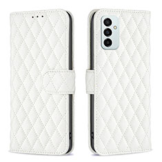 Custodia Portafoglio In Pelle Cover con Supporto B11F per Samsung Galaxy F23 5G Bianco