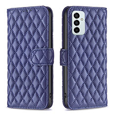 Custodia Portafoglio In Pelle Cover con Supporto B11F per Samsung Galaxy F23 5G Blu