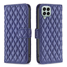 Custodia Portafoglio In Pelle Cover con Supporto B11F per Samsung Galaxy M33 5G Blu
