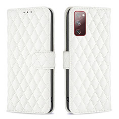 Custodia Portafoglio In Pelle Cover con Supporto B11F per Samsung Galaxy S20 FE (2022) 5G Bianco