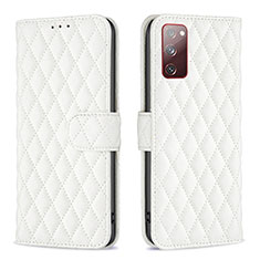 Custodia Portafoglio In Pelle Cover con Supporto B11F per Samsung Galaxy S20 FE 5G Bianco