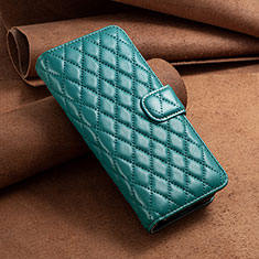 Custodia Portafoglio In Pelle Cover con Supporto B11F per Samsung Galaxy Z Fold4 5G Verde