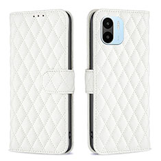 Custodia Portafoglio In Pelle Cover con Supporto B11F per Xiaomi Poco C51 Bianco