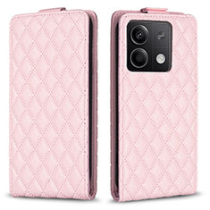 Custodia Portafoglio In Pelle Cover con Supporto B11F per Xiaomi Redmi Note 13 5G Oro Rosa