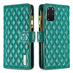 Custodia Portafoglio In Pelle Cover con Supporto B12F per Samsung Galaxy S20 Plus 5G Verde