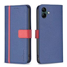 Custodia Portafoglio In Pelle Cover con Supporto B13F per Samsung Galaxy M04 Blu