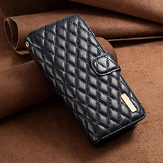 Custodia Portafoglio In Pelle Cover con Supporto B14F per Samsung Galaxy Z Fold3 5G Nero