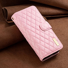 Custodia Portafoglio In Pelle Cover con Supporto B14F per Samsung Galaxy Z Fold3 5G Oro Rosa