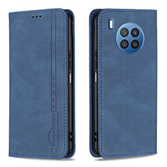 Custodia Portafoglio In Pelle Cover con Supporto B15F per Huawei Nova 8i Blu