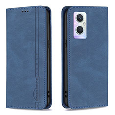 Custodia Portafoglio In Pelle Cover con Supporto B15F per OnePlus Nord N20 5G Blu