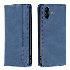 Custodia Portafoglio In Pelle Cover con Supporto B15F per Samsung Galaxy M04 Blu