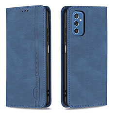Custodia Portafoglio In Pelle Cover con Supporto B15F per Samsung Galaxy M52 5G Blu