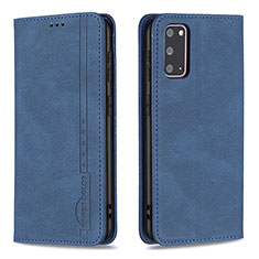 Custodia Portafoglio In Pelle Cover con Supporto B15F per Samsung Galaxy S20 5G Blu