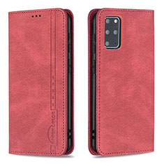 Custodia Portafoglio In Pelle Cover con Supporto B15F per Samsung Galaxy S20 Plus 5G Rosso