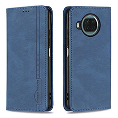 Custodia Portafoglio In Pelle Cover con Supporto B15F per Xiaomi Mi 10i 5G Blu
