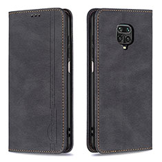 Custodia Portafoglio In Pelle Cover con Supporto B15F per Xiaomi Redmi Note 9 Pro Nero