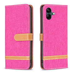 Custodia Portafoglio In Pelle Cover con Supporto B16F per Samsung Galaxy A04E Rosa Caldo