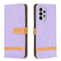 Custodia Portafoglio In Pelle Cover con Supporto B16F per Samsung Galaxy A33 5G Lavanda