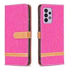 Custodia Portafoglio In Pelle Cover con Supporto B16F per Samsung Galaxy A33 5G Rosa Caldo