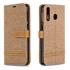Custodia Portafoglio In Pelle Cover con Supporto B16F per Samsung Galaxy A40s Oro
