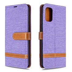 Custodia Portafoglio In Pelle Cover con Supporto B16F per Samsung Galaxy A41 Lavanda