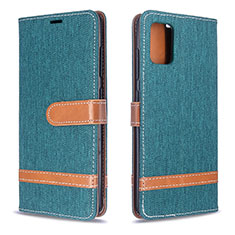 Custodia Portafoglio In Pelle Cover con Supporto B16F per Samsung Galaxy A51 5G Verde