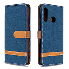 Custodia Portafoglio In Pelle Cover con Supporto B16F per Samsung Galaxy A70E Blu Notte