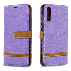 Custodia Portafoglio In Pelle Cover con Supporto B16F per Samsung Galaxy A70S Lavanda